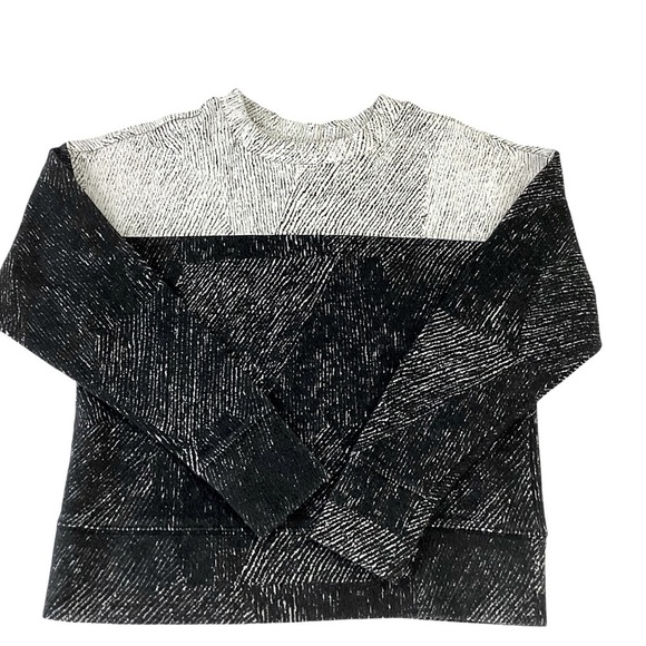 Banana Republic Color Block Jacquard Sweatshirt Long Sleeve Crew Neck Size XS - Picture 3 of 16